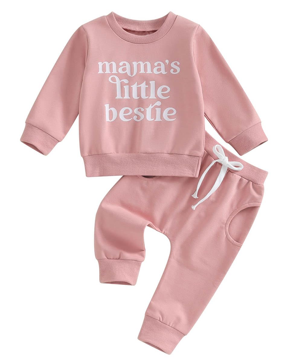 TheFound Toddler Baby Girl Clothes 6 12 18 Months 2T 3T 4T Long Sleeve Pullover Sweatshirt Top Pant Infant Fall Winter Outfit