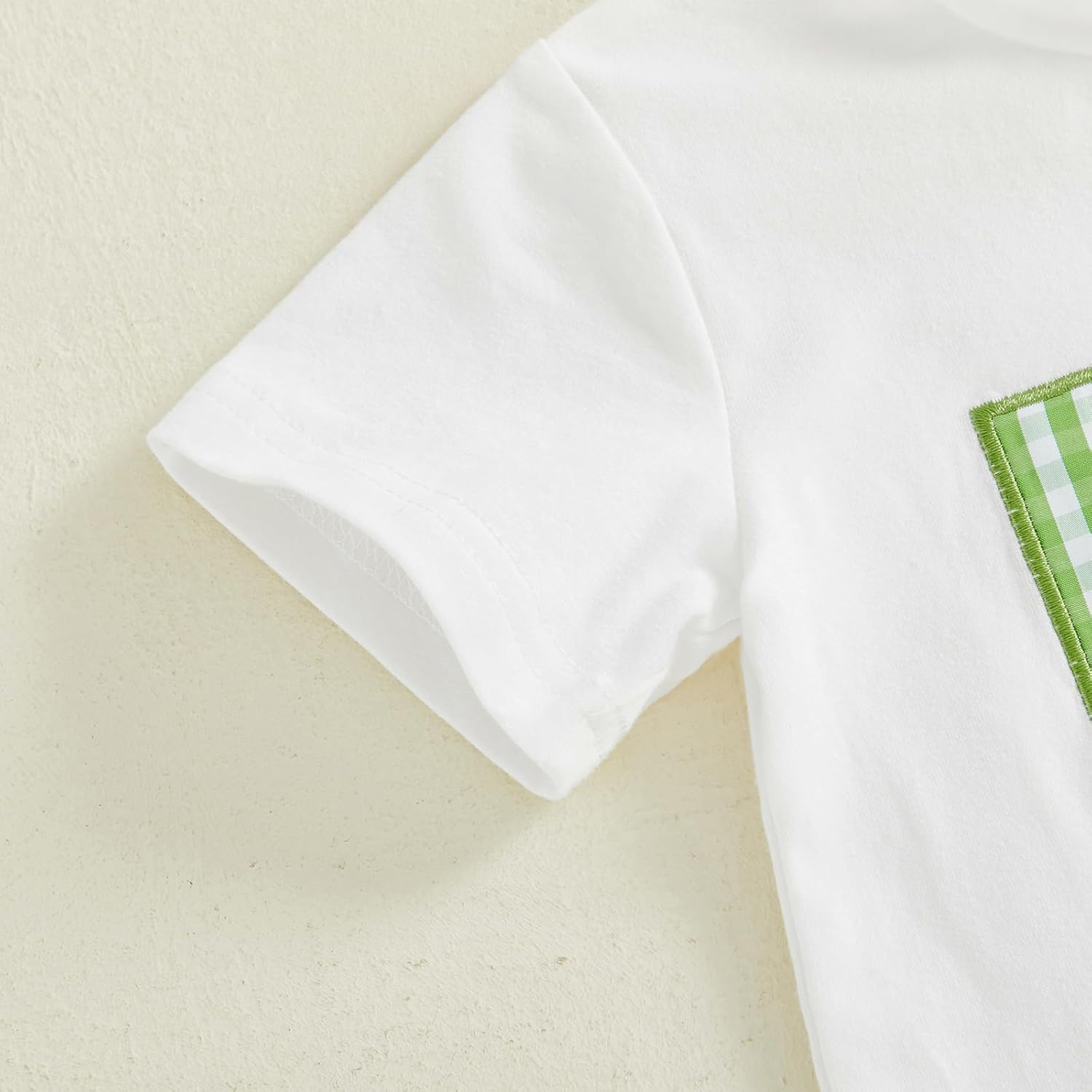 Baby Boy St Patricks Day Outfit Short Sleeve T-Shirt Green Plaid Shorts Summer Clothes Toddler Outfits