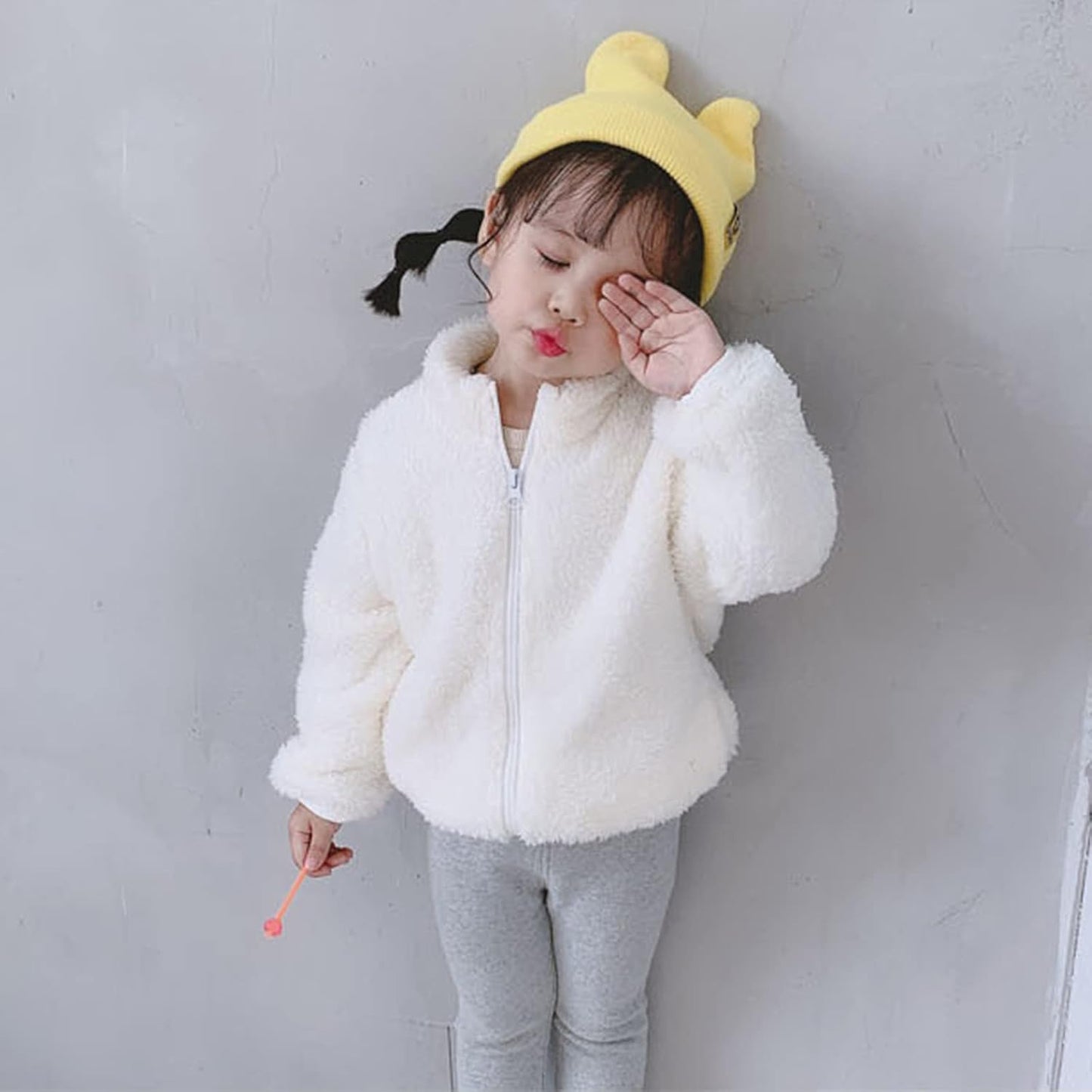 Little Kids Clothes Faux Fur Jacket Baby Faux Fur Coat Girl Boy Toddler Children Fall Winter Jacket Outerwear 6M-4Y