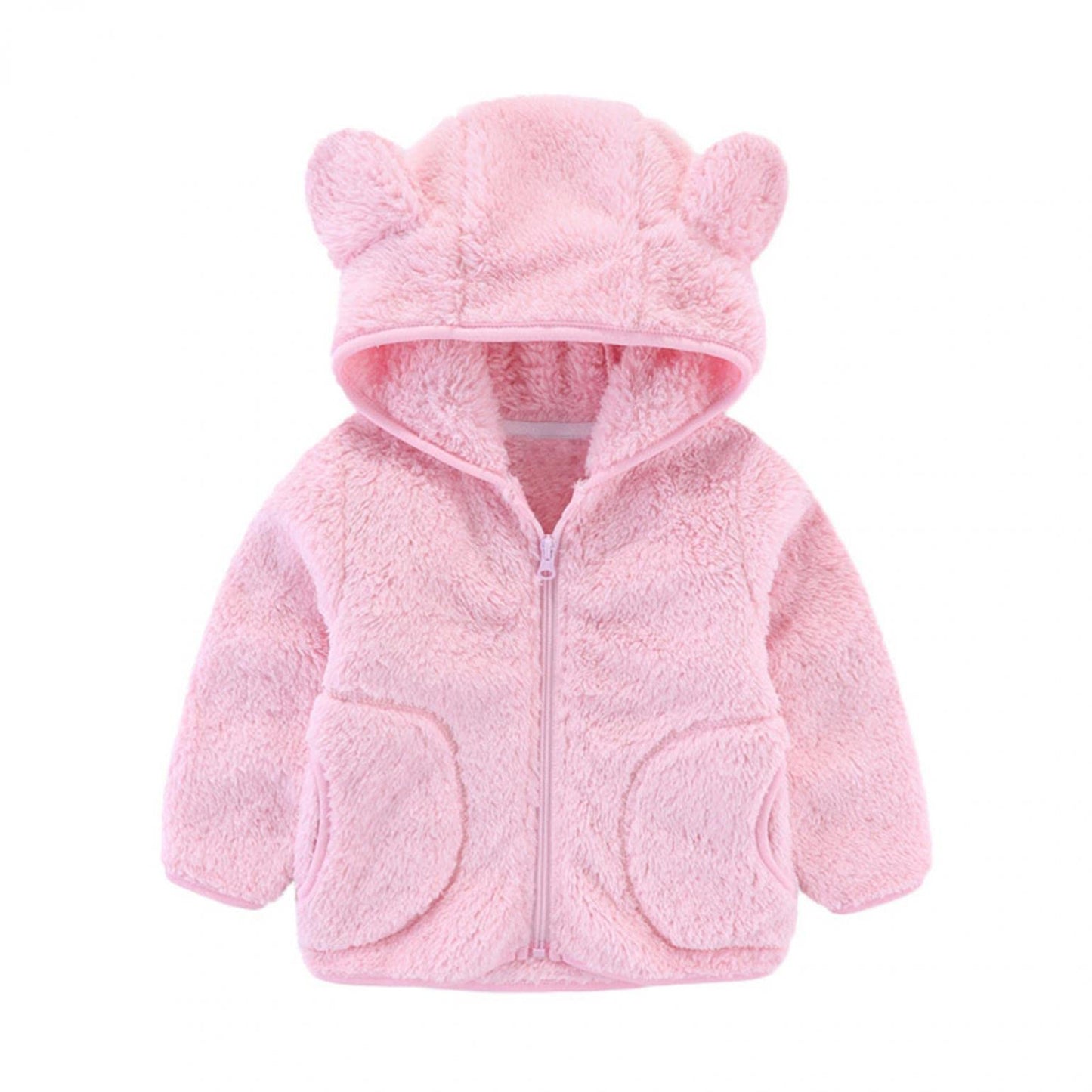 Toddler Baby Girls Fall Winter Clothes Jacket for 1-4 Years Old Kids Floral Hooded Windproof Coat Outwear