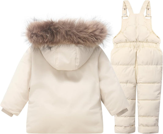 Toddler Snow Suit Baby Snowsuit Girl Pants Boy Winter Coat Ski Bibs Jacket 1-5T