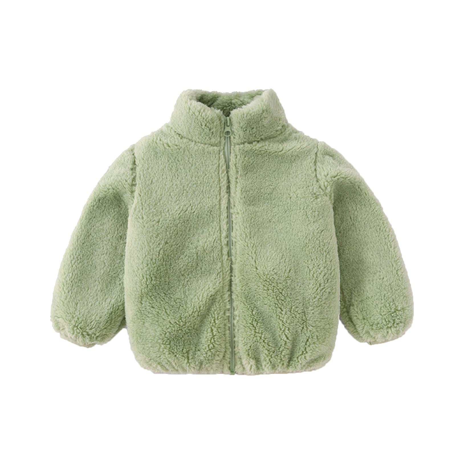 Little Kids Clothes Faux Fur Jacket Baby Faux Fur Coat Girl Boy Toddler Children Fall Winter Jacket Outerwear 6M-4Y