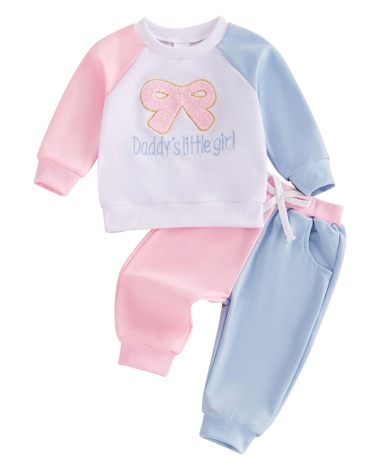 TheFound Toddler Baby Girl Clothes 6 12 18 Months 2T 3T 4T Long Sleeve Pullover Sweatshirt Top Pant Infant Fall Winter Outfit