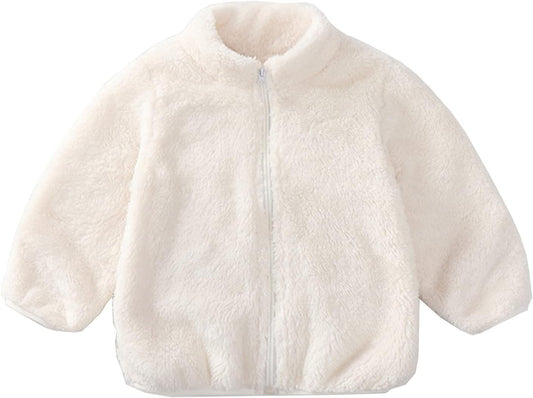 Little Kids Clothes Faux Fur Jacket Baby Faux Fur Coat Girl Boy Toddler Children Fall Winter Jacket Outerwear 6M-4Y