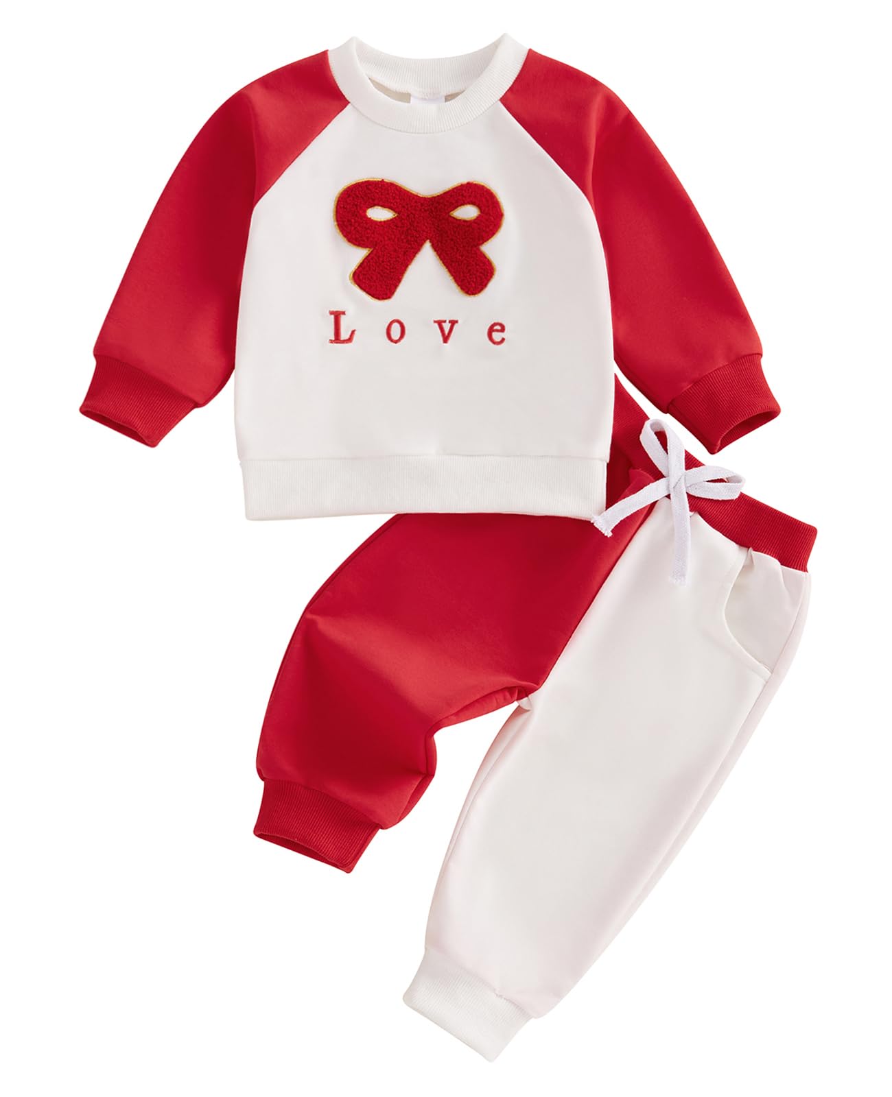 TheFound Toddler Baby Girl Clothes 6 12 18 Months 2T 3T 4T Long Sleeve Pullover Sweatshirt Top Pant Infant Fall Winter Outfit