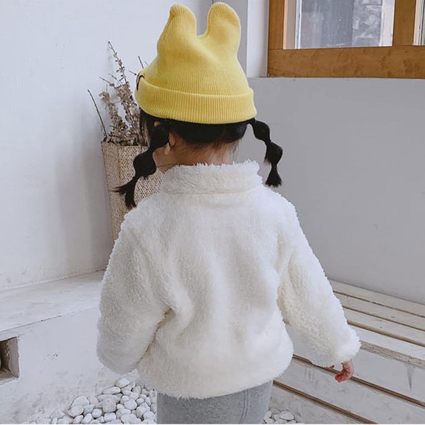 Little Kids Clothes Faux Fur Jacket Baby Faux Fur Coat Girl Boy Toddler Children Fall Winter Jacket Outerwear 6M-4Y