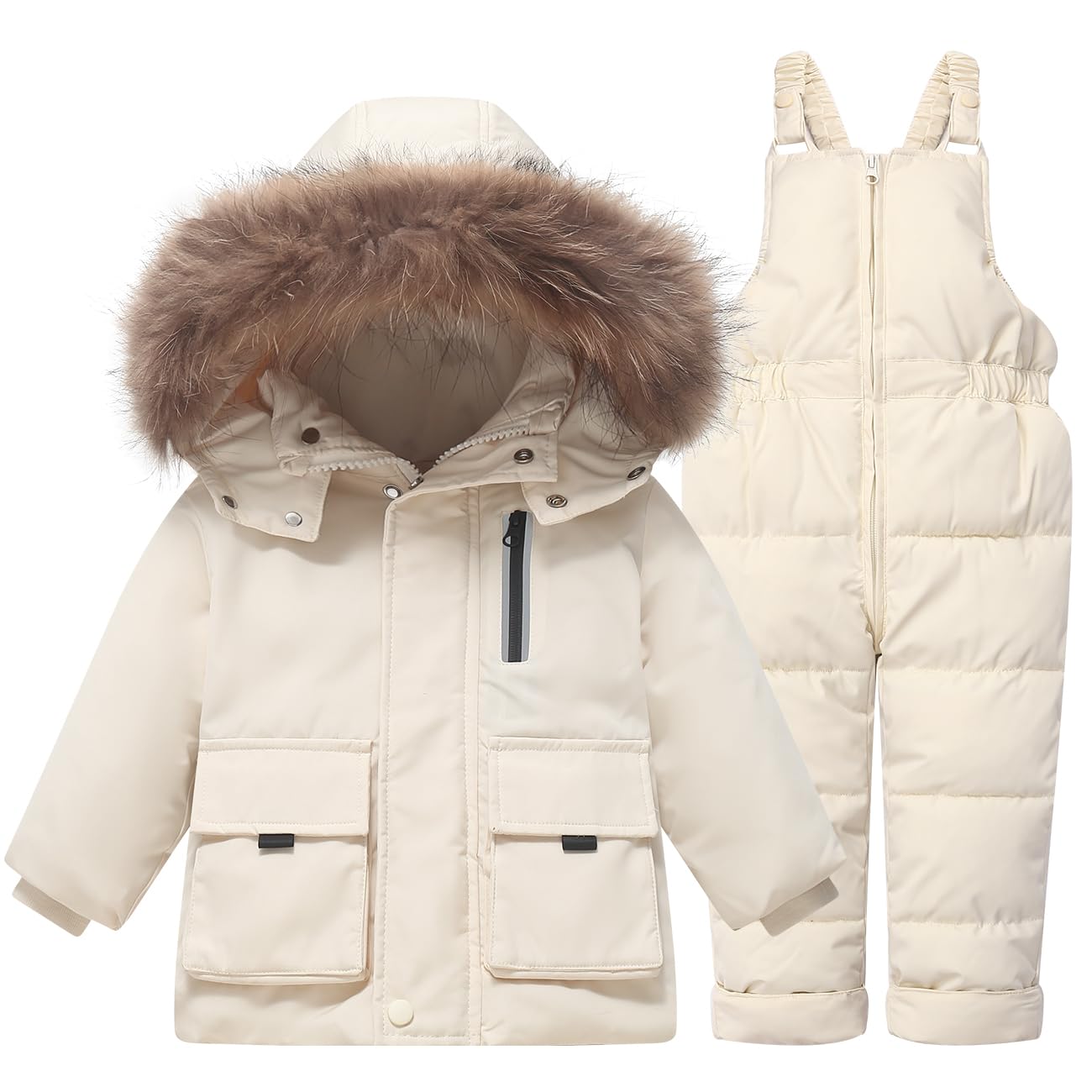 Toddler Snow Suit Baby Snowsuit Girl Pants Boy Winter Coat Ski Bibs Jacket 1-5T