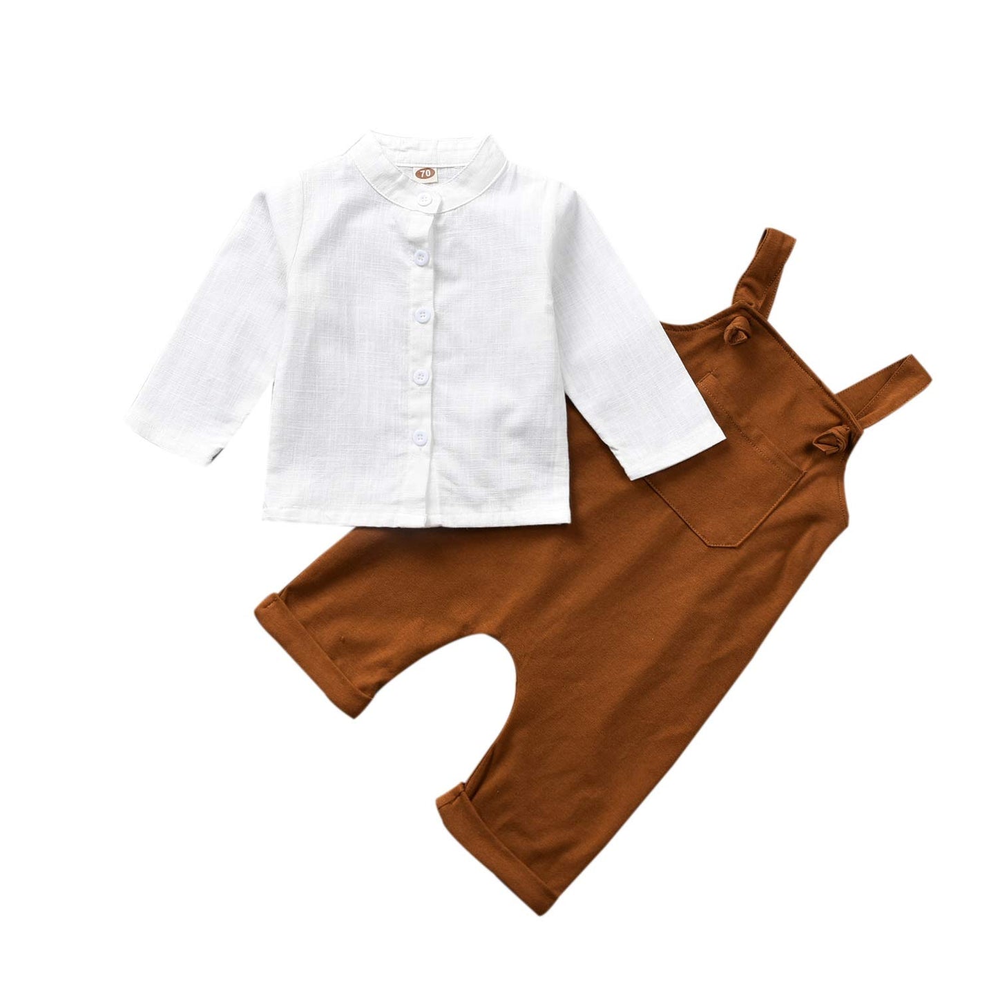 Unutiylo Baby Boys Clothes for Gentleman Outfits,Toddler Overalls Baby Suspender Pants and Bodysuit Romper
