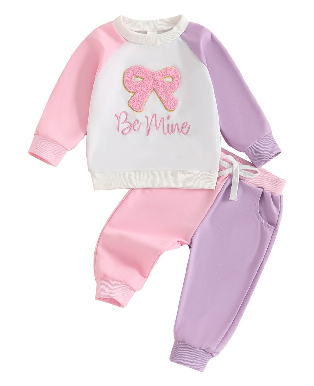 TheFound Toddler Baby Girl Clothes 6 12 18 Months 2T 3T 4T Long Sleeve Pullover Sweatshirt Top Pant Infant Fall Winter Outfit