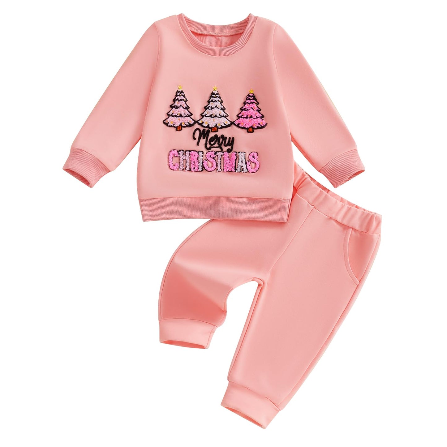 TheFound Toddler Baby Girl Clothes 6 12 18 Months 2T 3T 4T Long Sleeve Pullover Sweatshirt Top Pant Infant Fall Winter Outfit