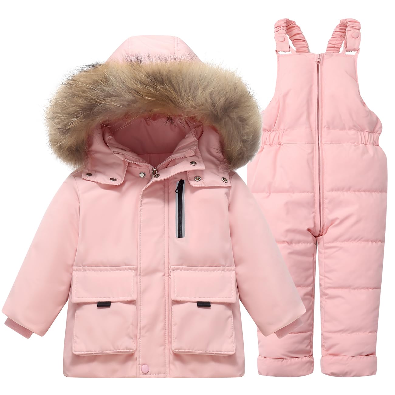 Toddler Snow Suit Baby Snowsuit Girl Pants Boy Winter Coat Ski Bibs Jacket 1-5T