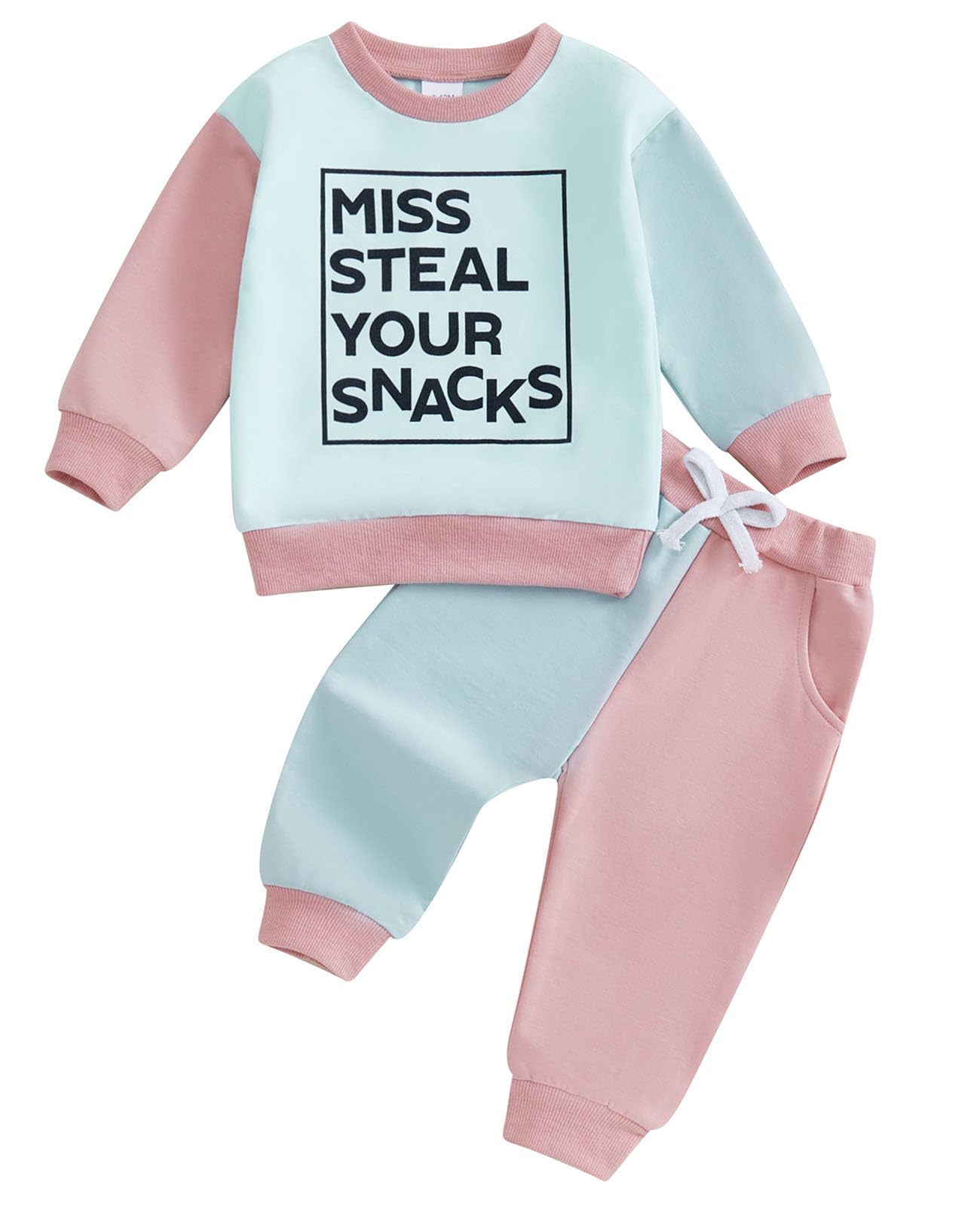 TheFound Toddler Baby Girl Clothes 6 12 18 Months 2T 3T 4T Long Sleeve Pullover Sweatshirt Top Pant Infant Fall Winter Outfit