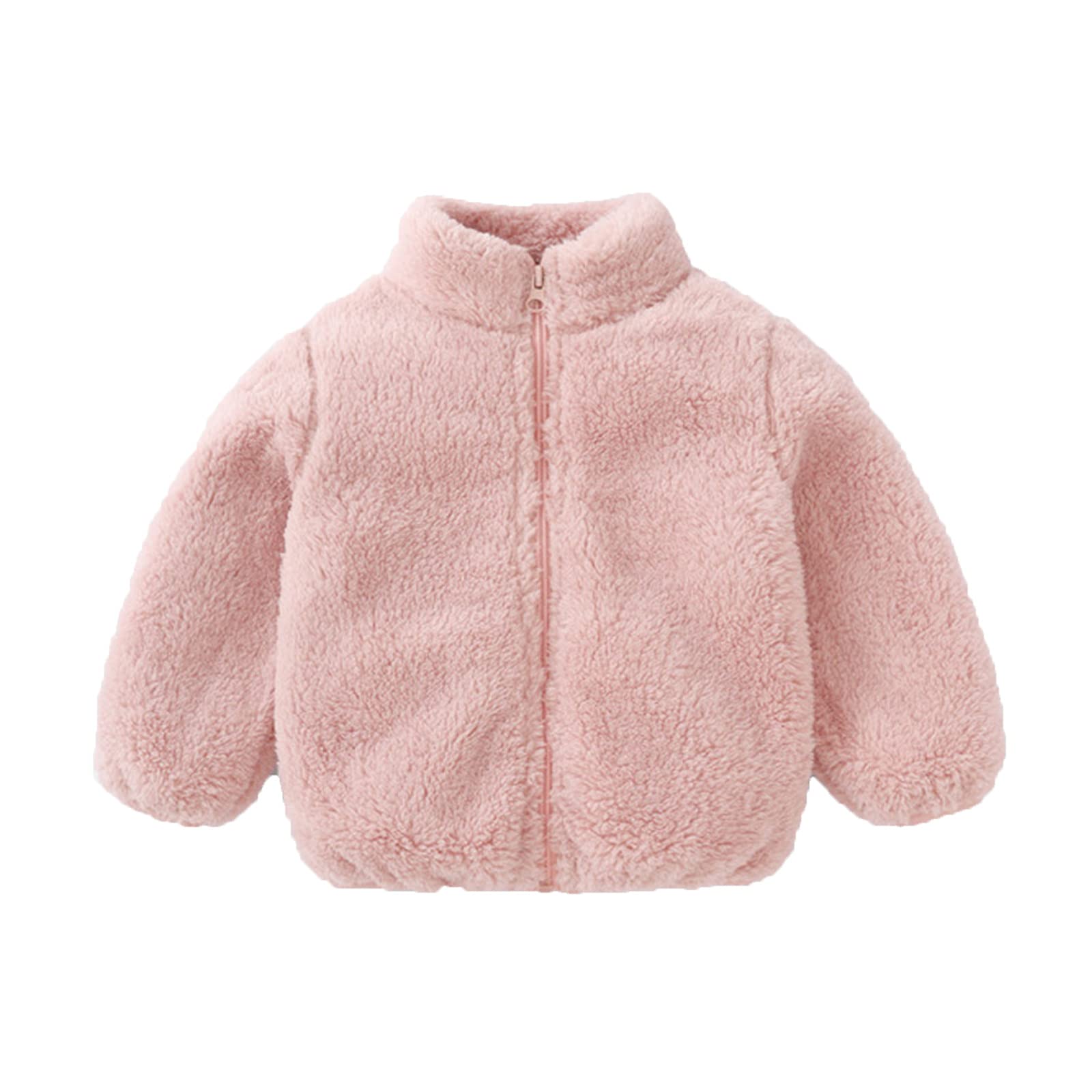 Little Kids Clothes Faux Fur Jacket Baby Faux Fur Coat Girl Boy Toddler Children Fall Winter Jacket Outerwear 6M-4Y