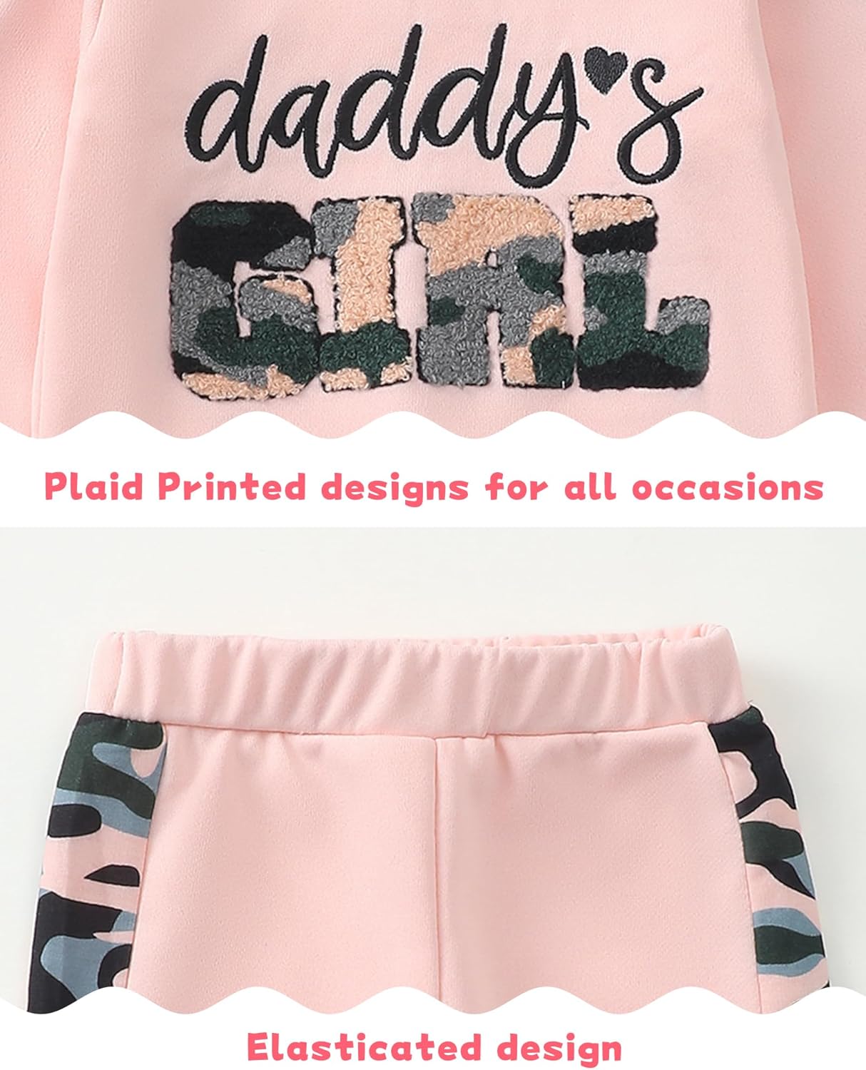 Mikrdoo Toddler Baby Girl Clothes Pants Set Toddler Pullover Tops Fall Winter Outfits