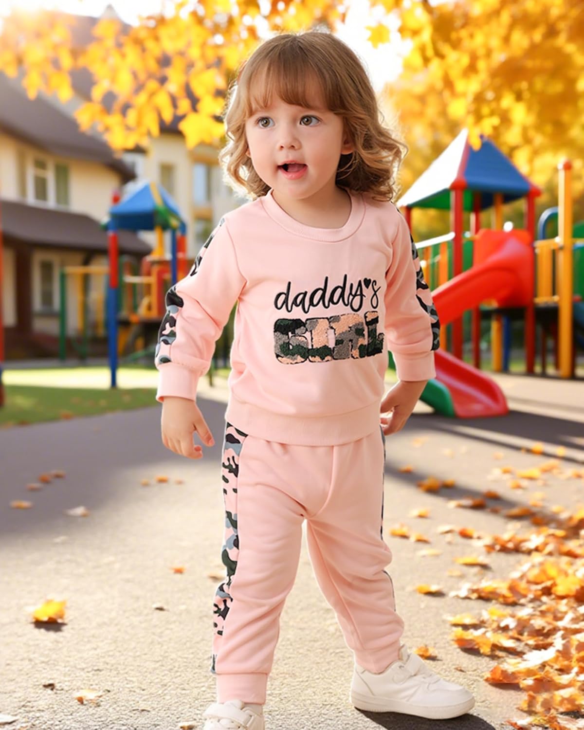 Mikrdoo Toddler Baby Girl Clothes Pants Set Toddler Pullover Tops Fall Winter Outfits