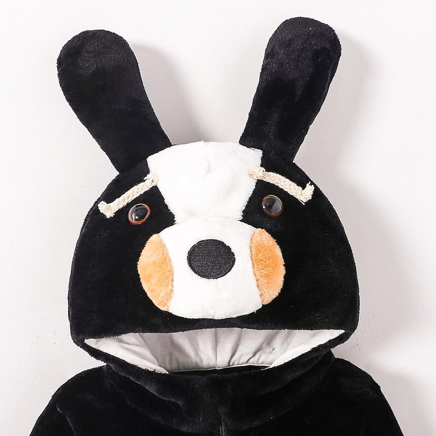 Dcohmch Toddler Baby Bernese Mountain Dog Costume Cute Hooded Jumpsuit Zipper Snowsuit Infant Warm Winter Clothes 0-3T