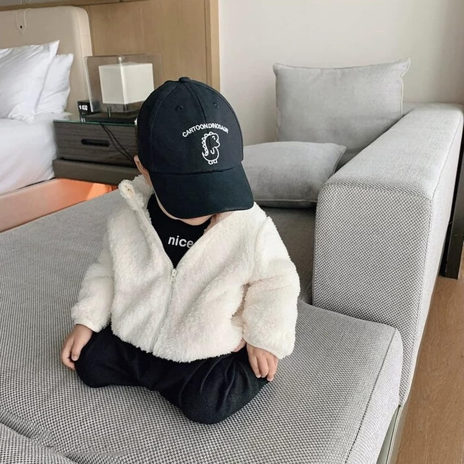 Little Kids Clothes Faux Fur Jacket Baby Faux Fur Coat Girl Boy Toddler Children Fall Winter Jacket Outerwear 6M-4Y