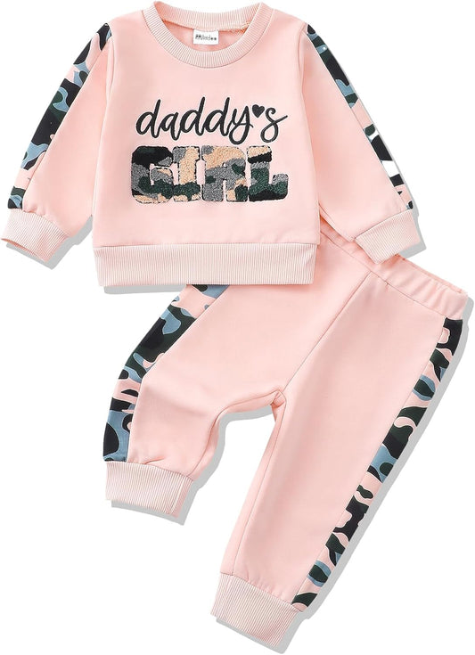 Mikrdoo Toddler Baby Girl Clothes Pants Set Toddler Pullover Tops Fall Winter Outfits