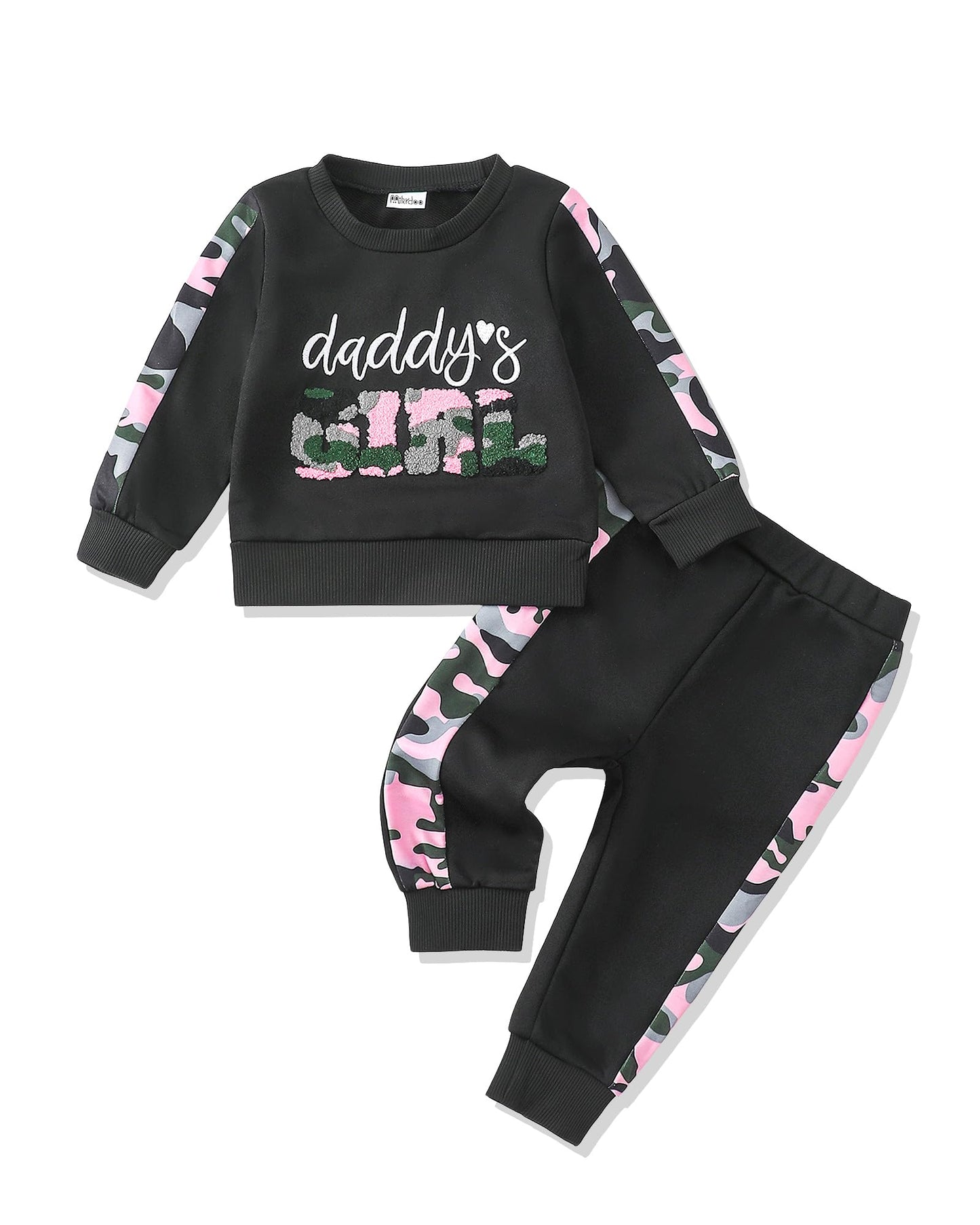 Mikrdoo Toddler Baby Girl Clothes Pants Set Toddler Pullover Tops Fall Winter Outfits