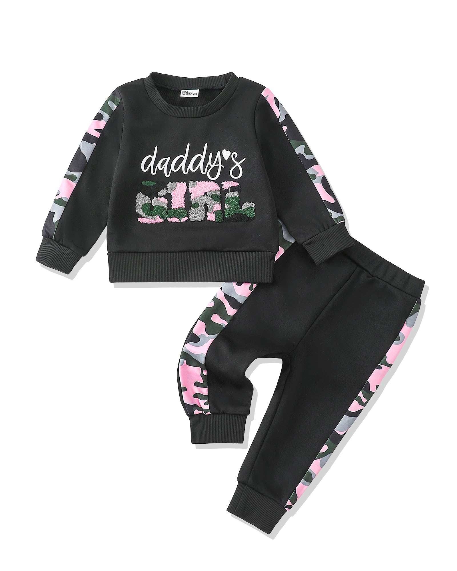 Mikrdoo Toddler Baby Girl Clothes Pants Set Toddler Pullover Tops Fall Winter Outfits