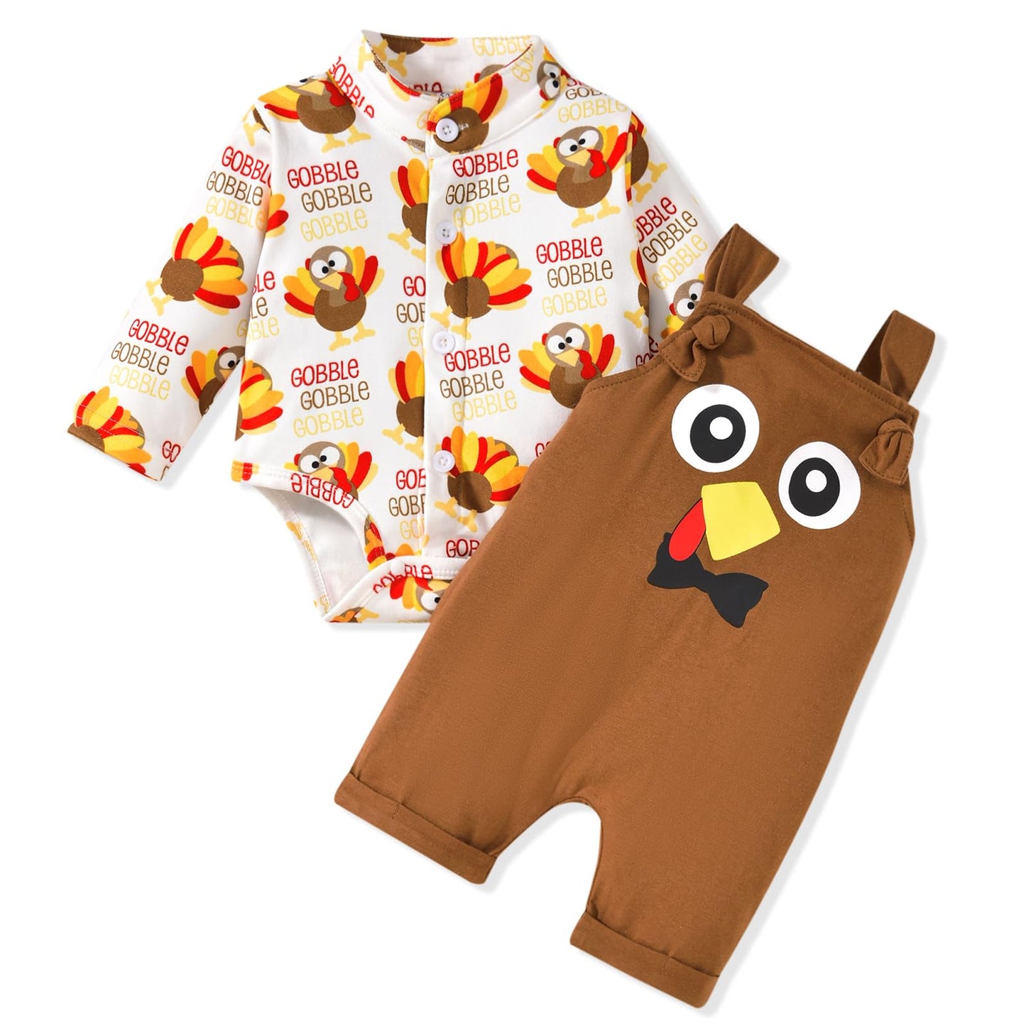 Unutiylo Baby Boys Clothes for Gentleman Outfits,Toddler Overalls Baby Suspender Pants and Bodysuit Romper